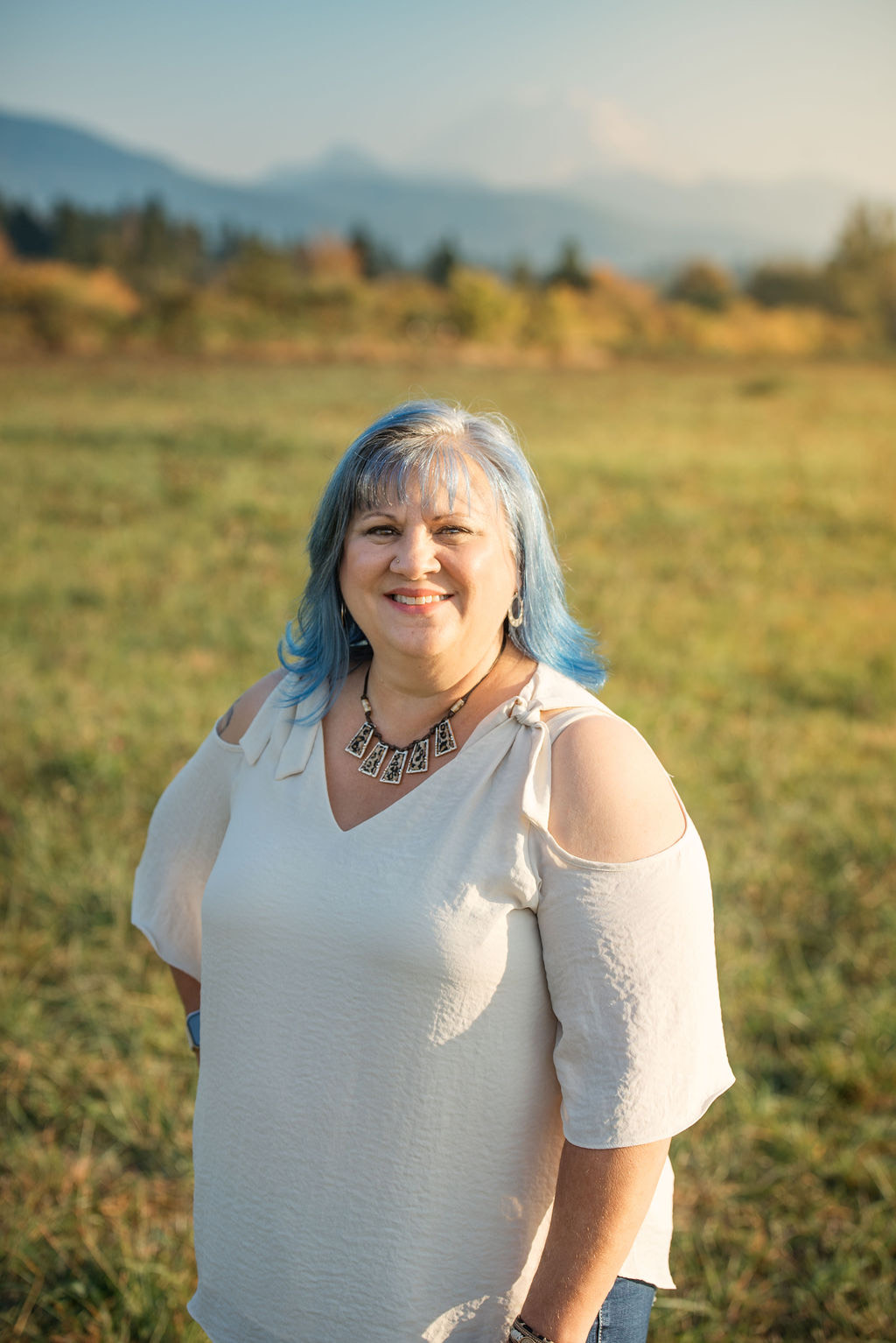 Eva in the field representing the core program